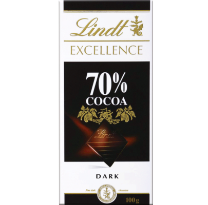 

Шоколад Lindt "Excellence" Dark Chocolate 70% cocoa 100г