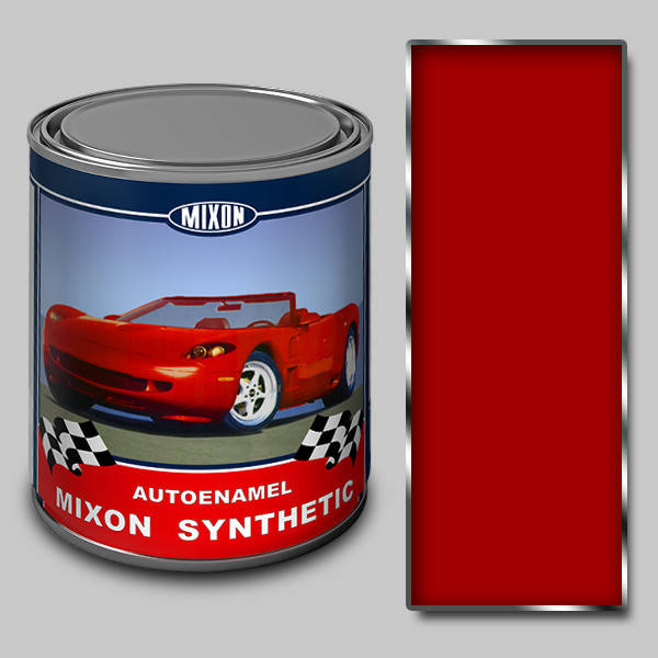 

Синтетическая автомобильная краска Mixon Synthetic. Красная 1015. 1л, Красный