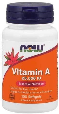

Now Foods Vitamin A 25000IU 100 гелевых капсул
