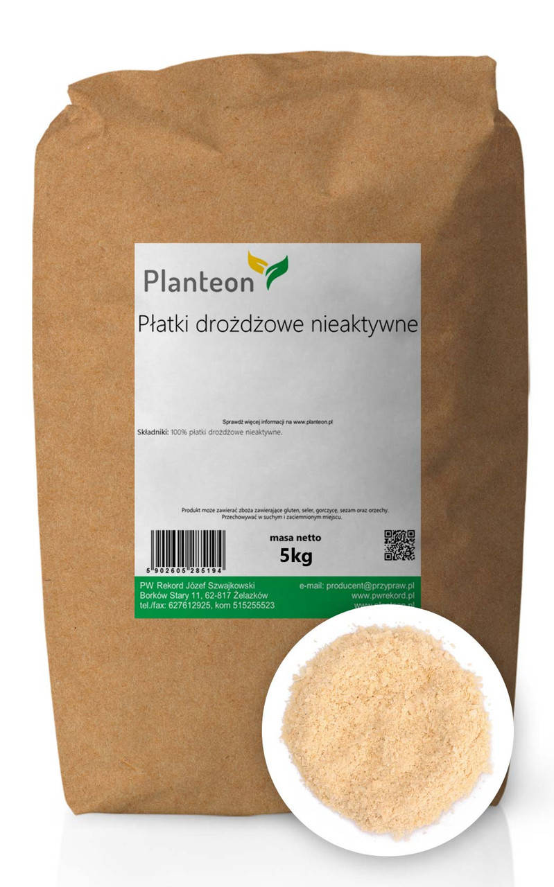 

Дрожжи пищевые неактивные в хлопьях, дезактивированные дрожжи 5 кг, PL