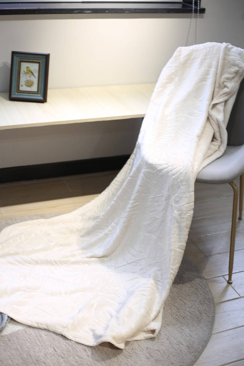 

Плед флисовый Bella Villa 160х200 см молочный, Белый