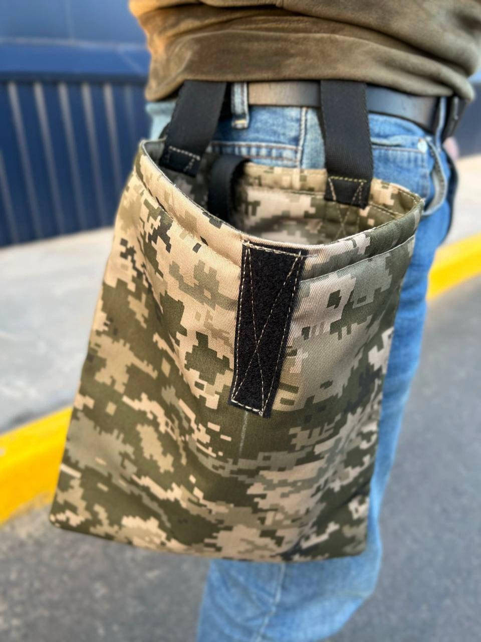 

Подсумок сумка для быстрого сброса отработанных магазинов на липучках