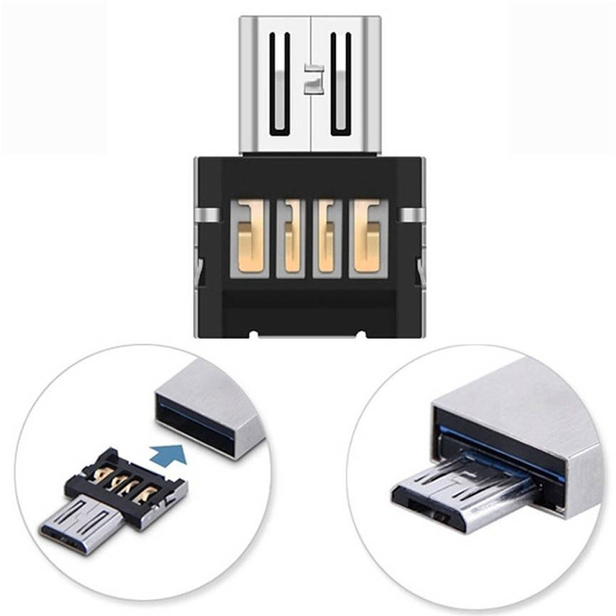 

Адаптер Micro USB - OTG конвертер для мобильного телефона, Черный
