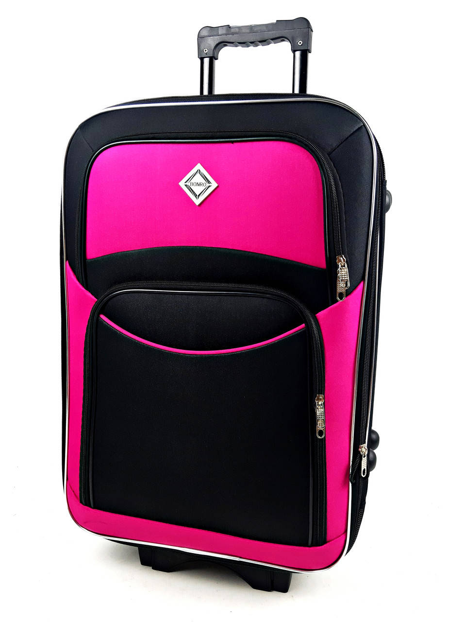 

тканевый чемодан Розовый на колесах 90 литров