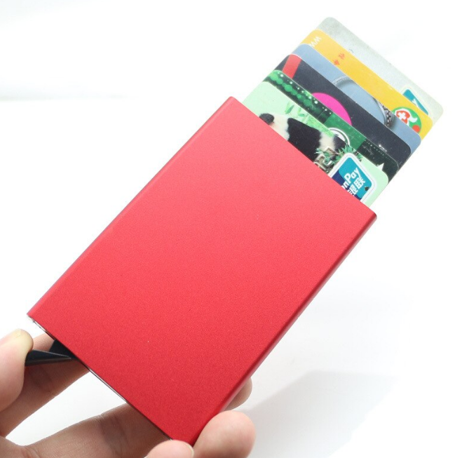 

Картхолдер с защитой от бесконтактного считывания ANTI RFID. Малиновый Кладовка