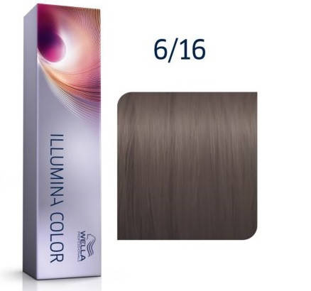 

Крем-краска для волос Wella Illumina Color 6/16 Темный блондин пепельно-фиолетовый 60 мл