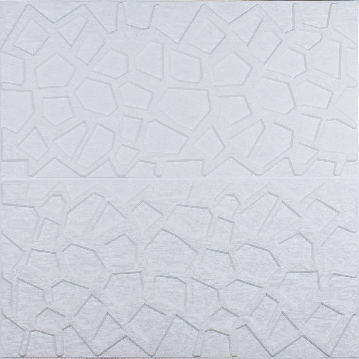 

Самоклеюча 3D панель біла павутинка 700x700x8мм