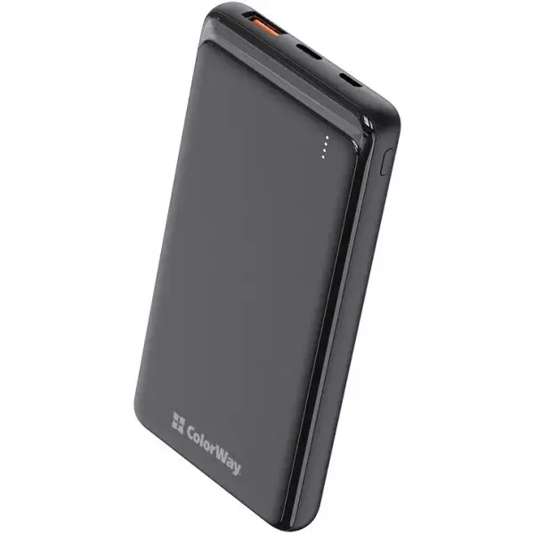 

Дополнительный аккумулятор ColorWay Slim CW-PB100LPG3BK-PD Black 10000mAh