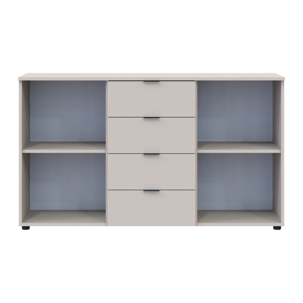 Комод Doros Рон 5 2 фасади 4 шухляди Кашемір 140х38х81 (41516047) 2