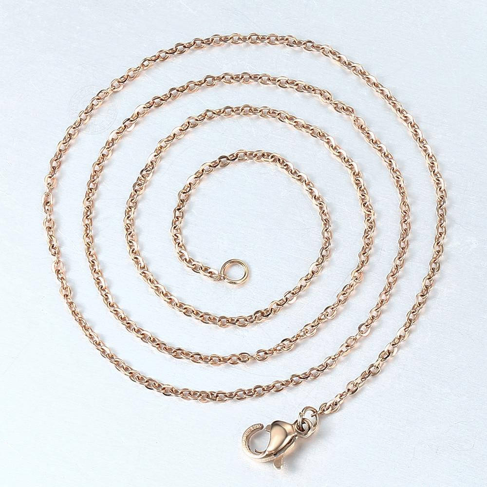 

Брендовий ланковий ланцюжок колір темне рожево золото