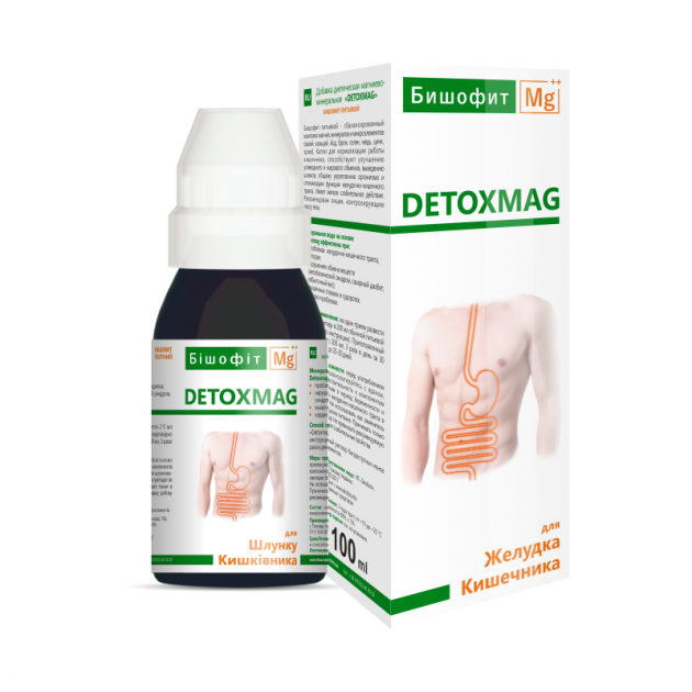 

Бишофит питьевой Детоксмаг 100 мл."DETOXMAG" магнієво-мінеральна дієтична добавка