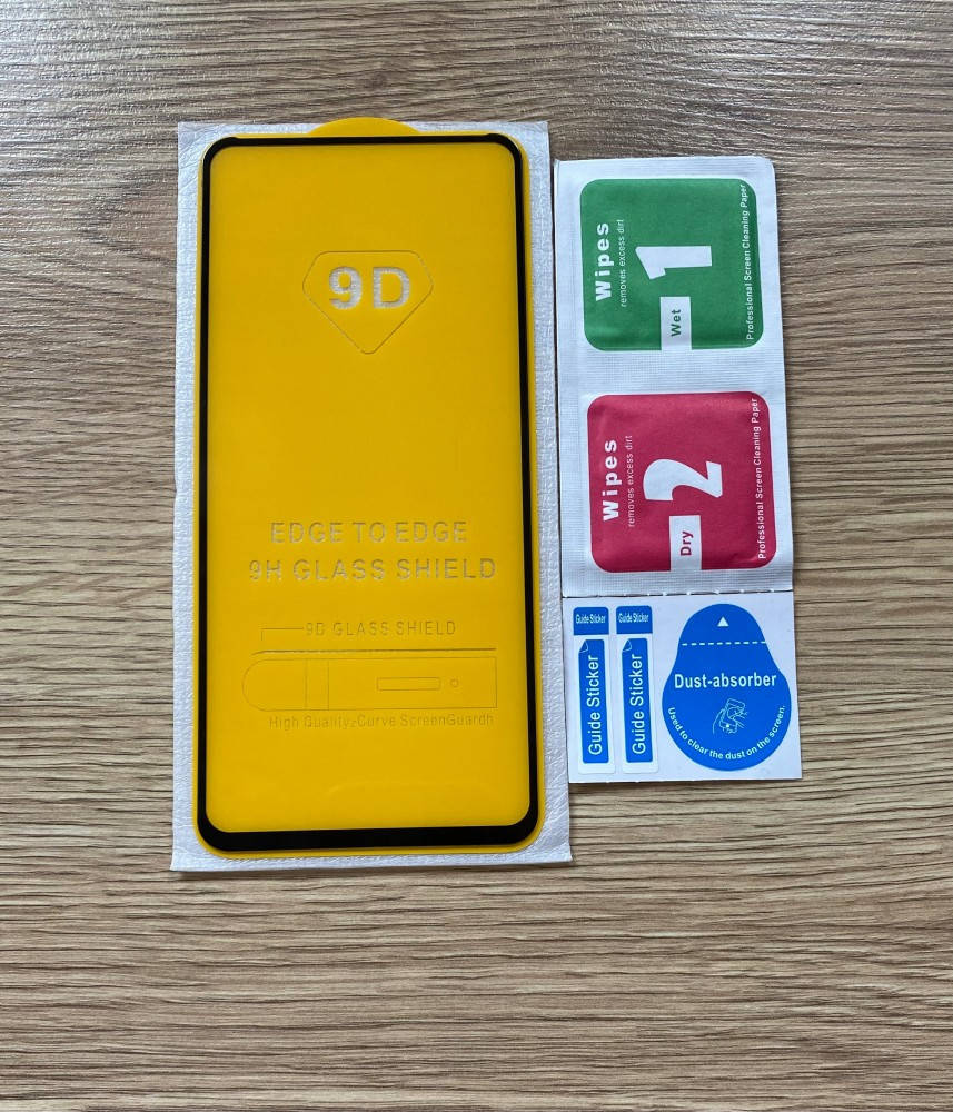 

Защитное 9D стекло для Xiaomi Redmi Note 9 Pro, Черный