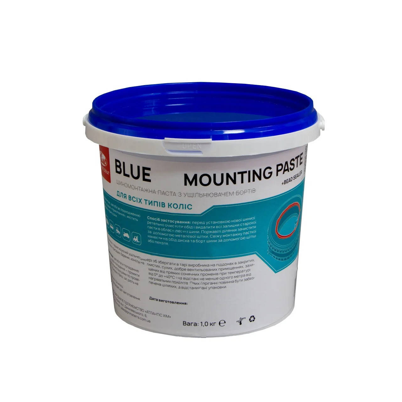 

Шиномонтажна паста BLUE (ГЕЛЕВА, акрилово-силіконова, з ущільнювачем), 1кг