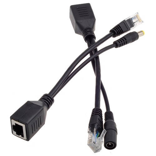 

2x Сплиттер PoE для CCTV камер Ethernet 5.5x2.1мм