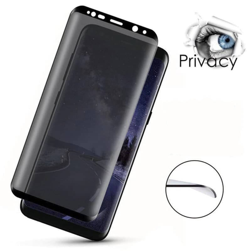 

Защитное стекло для Samsung Galaxy S9 приватное антишпион стекло на телефон самсунг с9 черное PRV, Черный