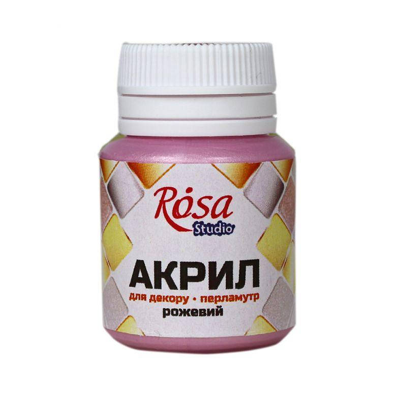 

Акрил для декора перламутр 20мл. Rosa Start розовый