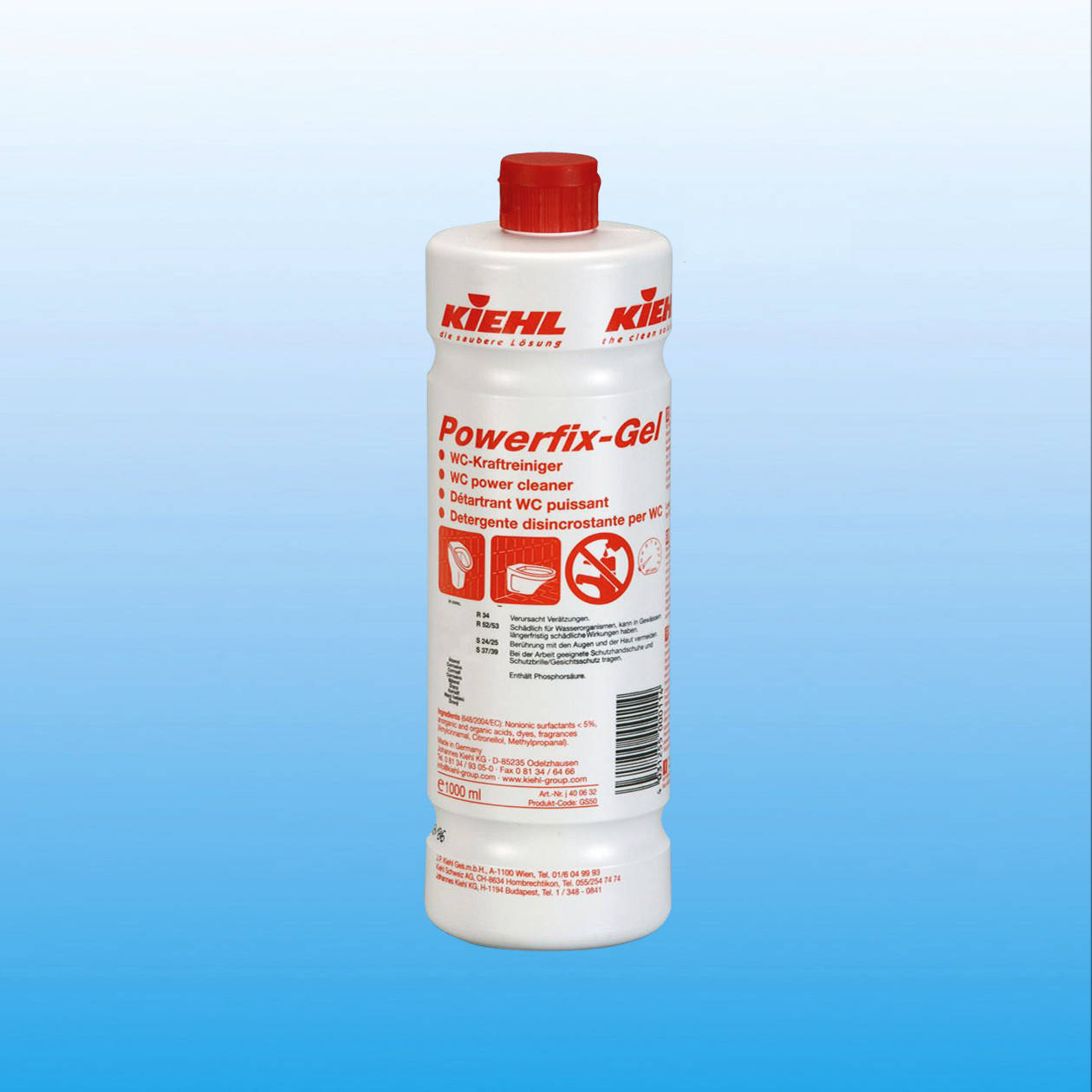 

Cредство для чистки унитазов и писсуаров Powerfix-Gel, 1 л, Kiehl