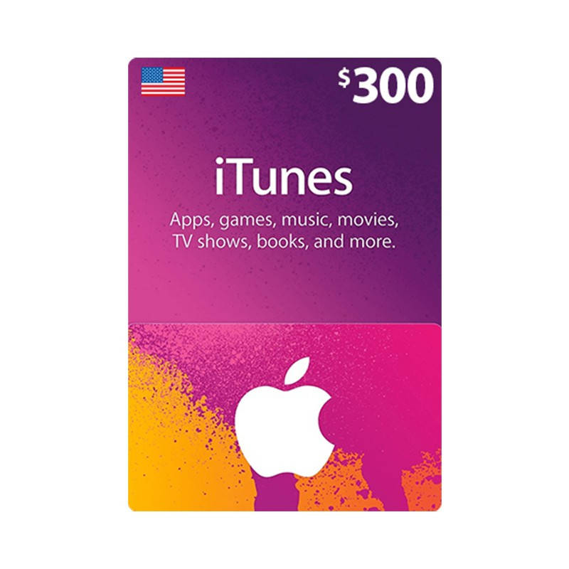 

Подарочная карта iTunes Apple / App Store Gift Card 300 usd US-регион