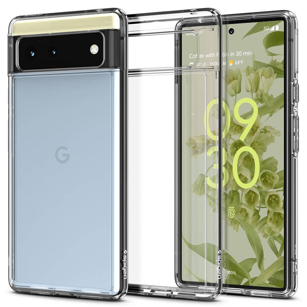 

Чехол Spigen Ultra Hybrid для Google Pixel 6 Crystal Clear (ACS03438), Прозрачный