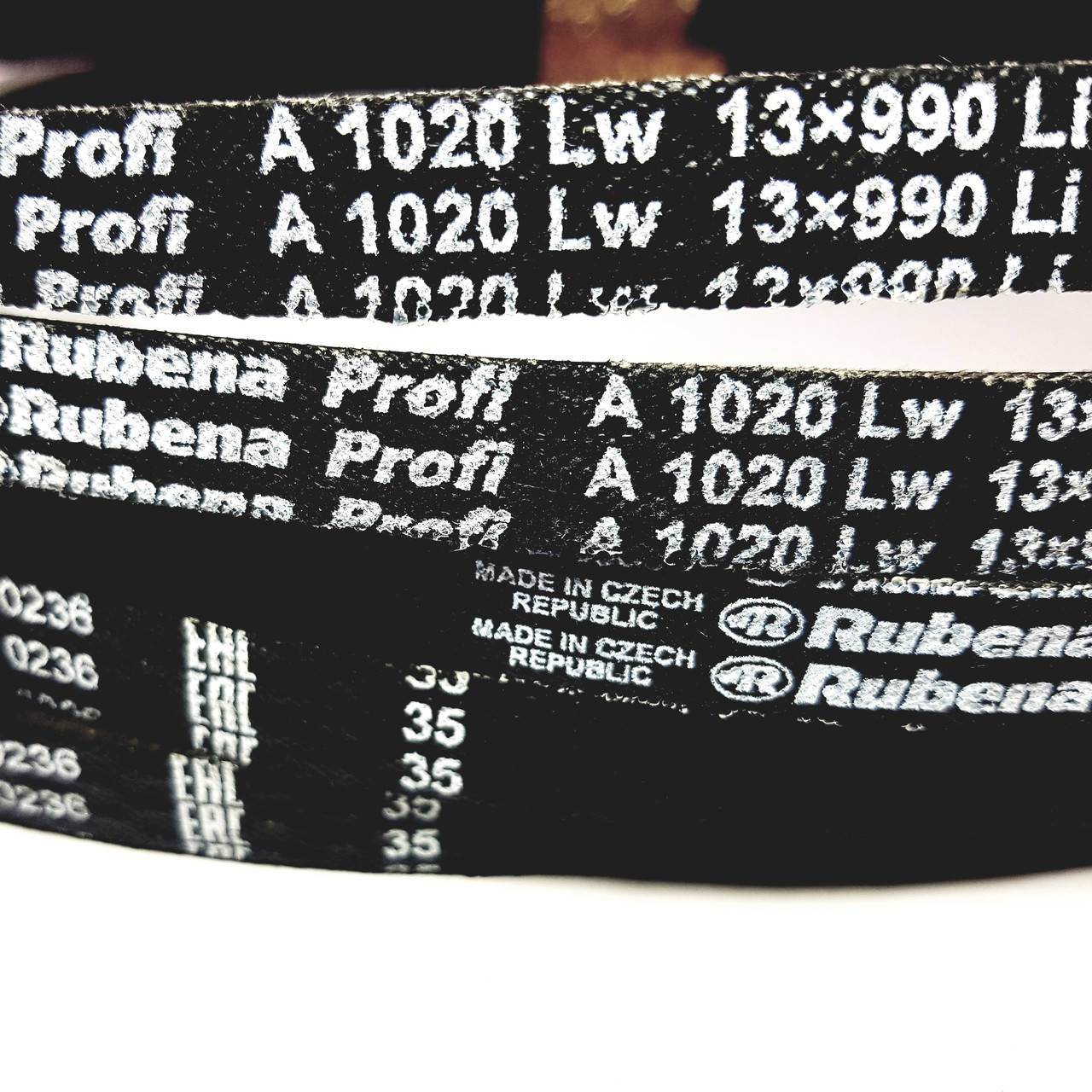 

Ремень приводной клиновой А (13х8) 1020 LW RUBENA (Чехия)