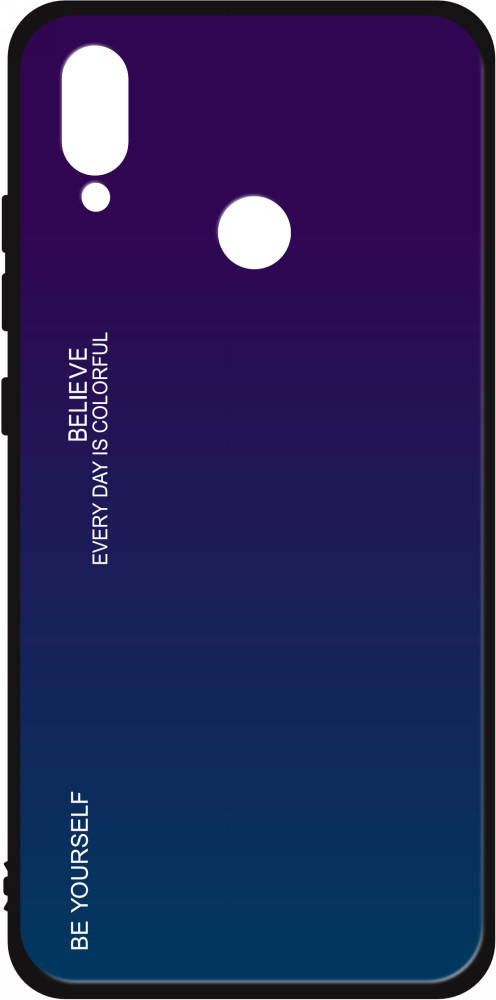 

Стеклянный Чехол Huawei P Smart Plus (Glass Case) Фиолетовый