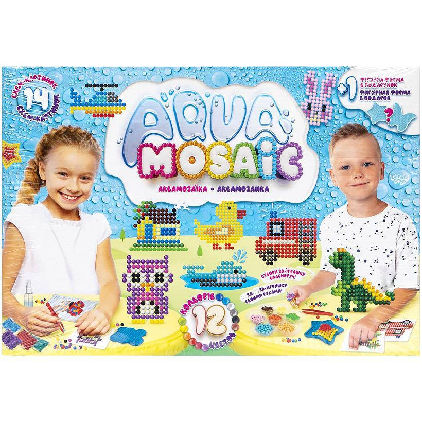 

Набор креативного творчества Aqua Mosaic Аква Мозаика АМ-01-03 Danko Toys малый детский 3D фигуры для детей