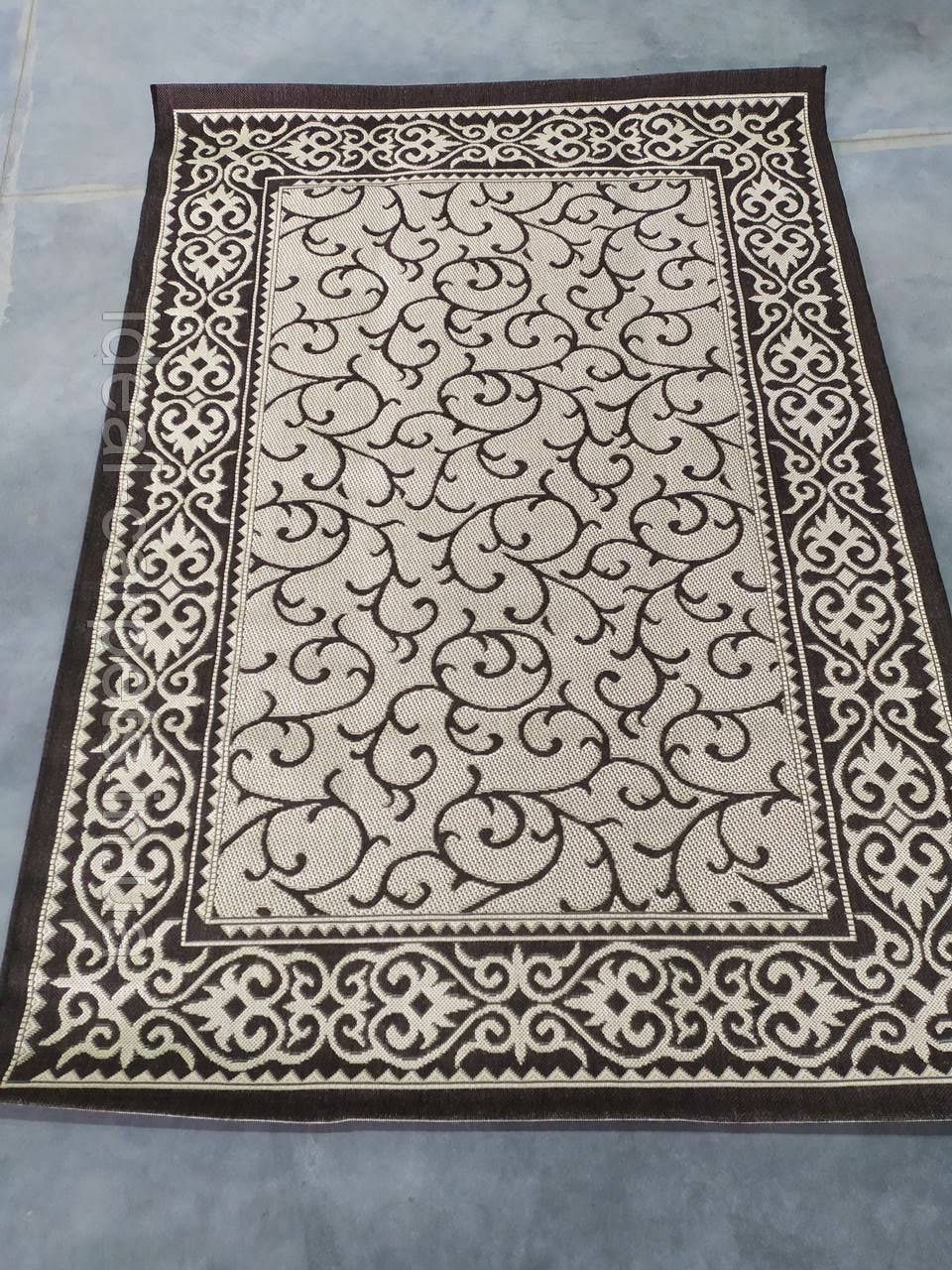 

Килим 3х4м БЕЗ ВОРСУ! Рогожка Молочний Завиток Natura 1918-19