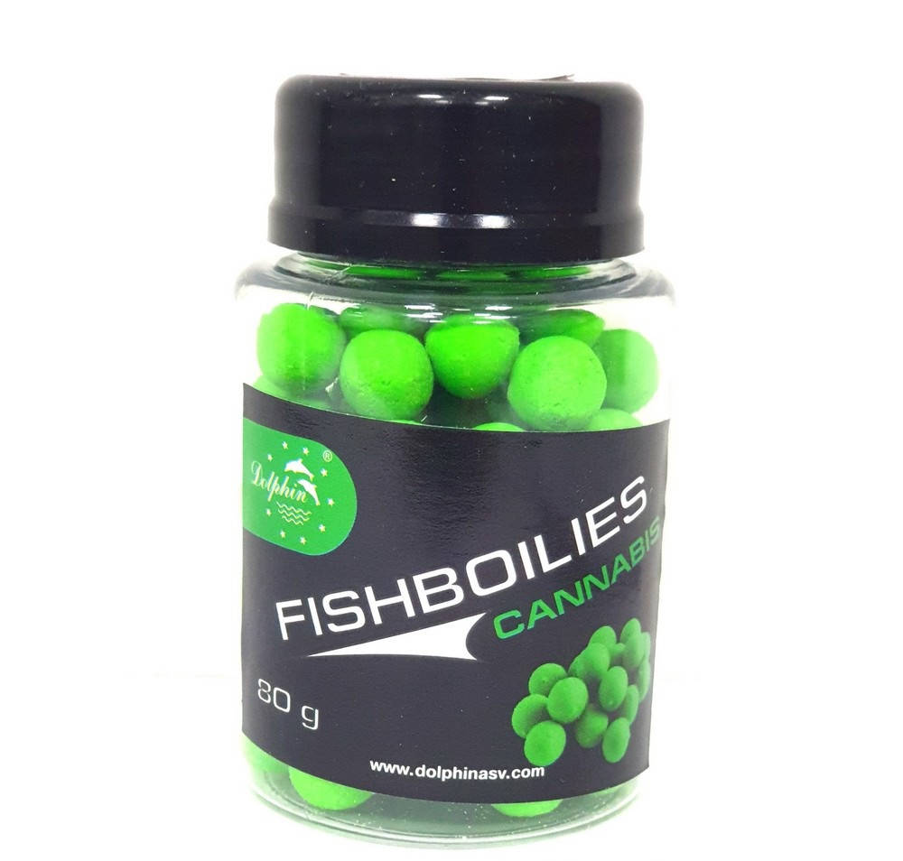 

Бойлы тонущие Fishboilies Dolphin Конопля 10 мм 80 гр