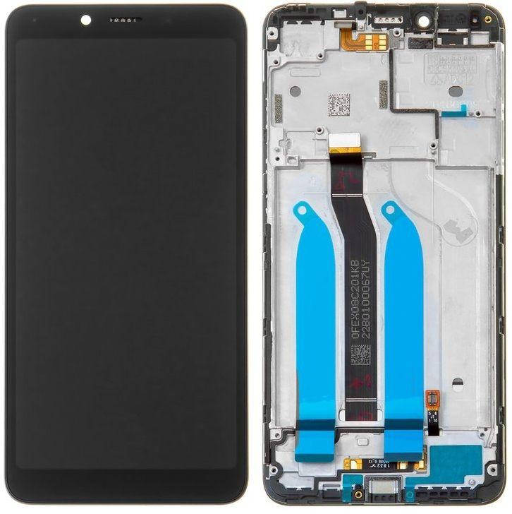 

Дисплей Xiaomi Redmi 6, Redmi 6A с тачскрином и рамкой, оригинал, черный
