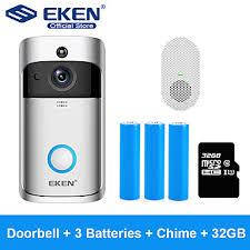 

Дверной звонок Wifi Video Doorbell V5 EKEN (Полный Комплект)