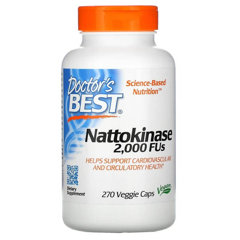 

Наттокиназа (Nattokinase) 2000 fu 270 капсул