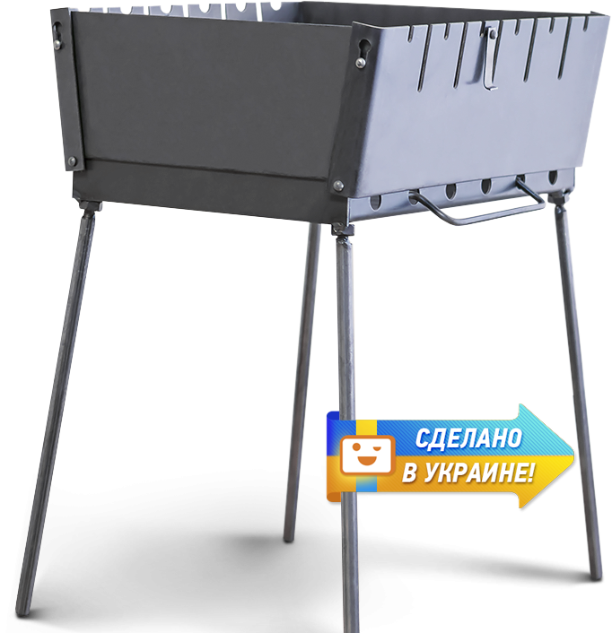

Мангал-чемодан на 6 шампуров, 2мм