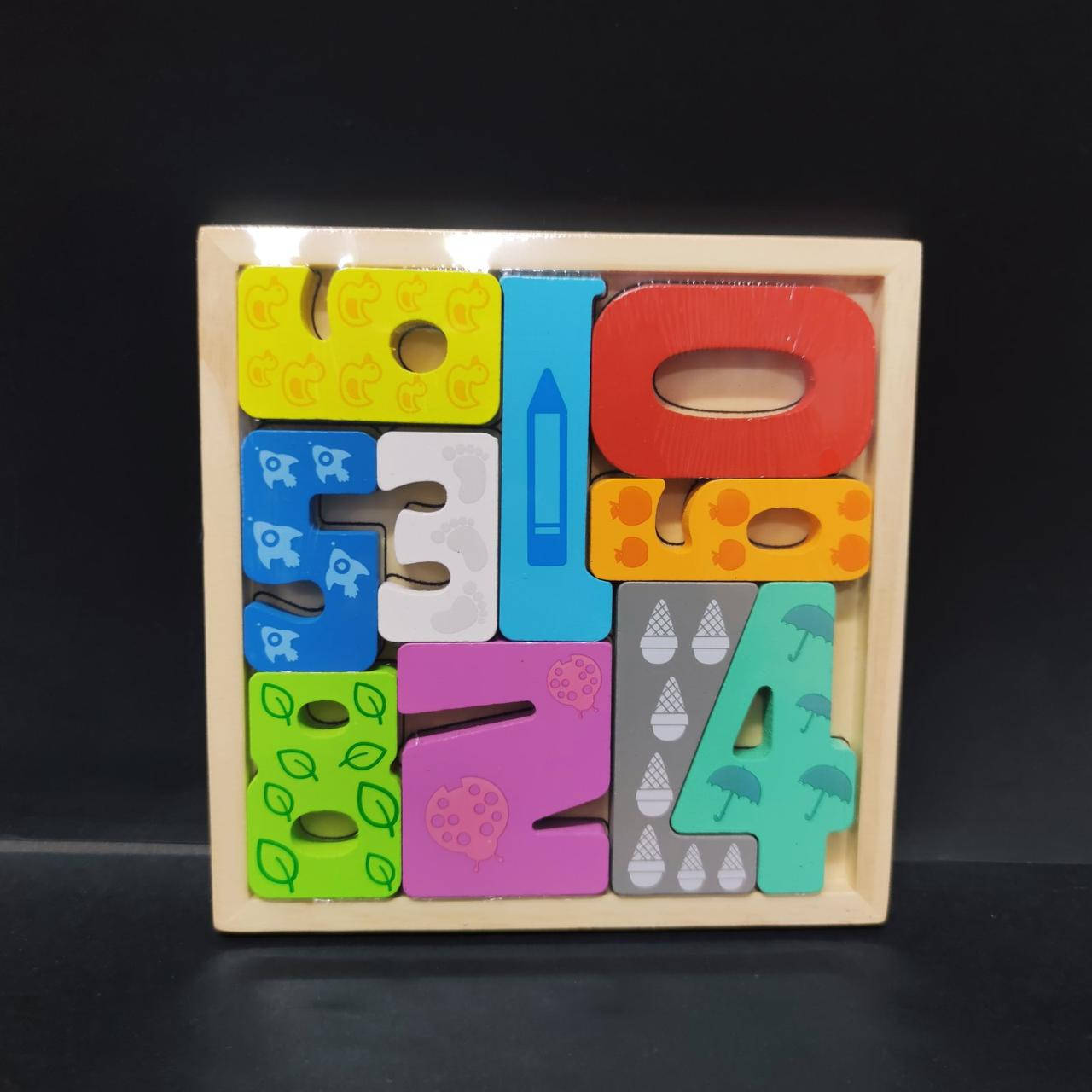 

Деревянная игрушка Тетрис с цифрами, MD 1696