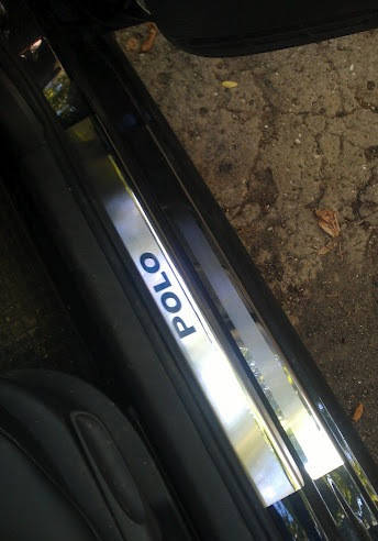 

Накладки на пороги volkswagen polo (фольксваген поло), 8 шт. логотип гравировкой, нерж.