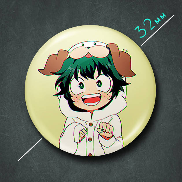 

"Идзуку Мидория чиби (Моя геройская академия / My Hero Academia)" значок круглый на булавке Ø32 мм