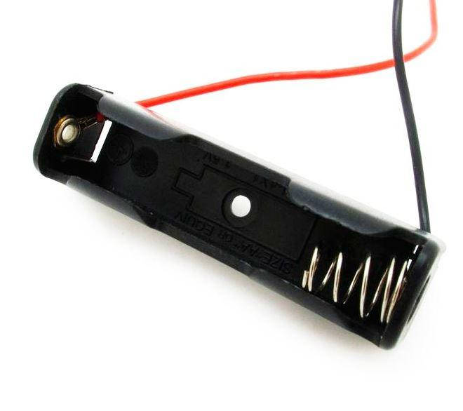 

Держатель, батарейный отсек, держатель, футляр на 1 батарейки ААА, размер 52x13мм