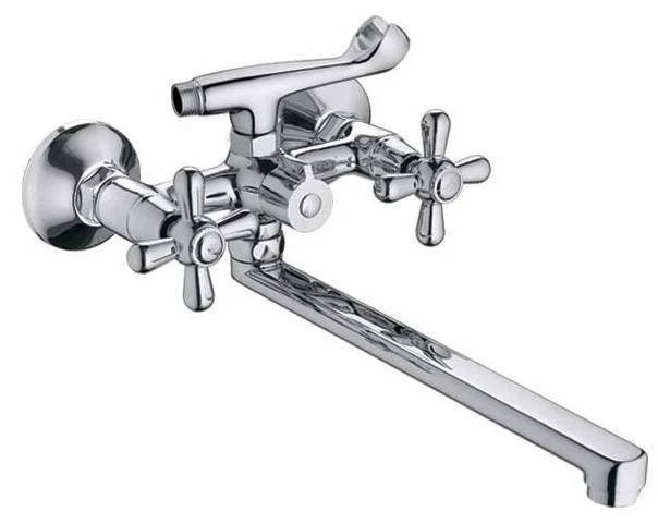 

Смеситель -Кран ванный длинный вентильный DOMINOX 140 HAIBA EURO, Хром