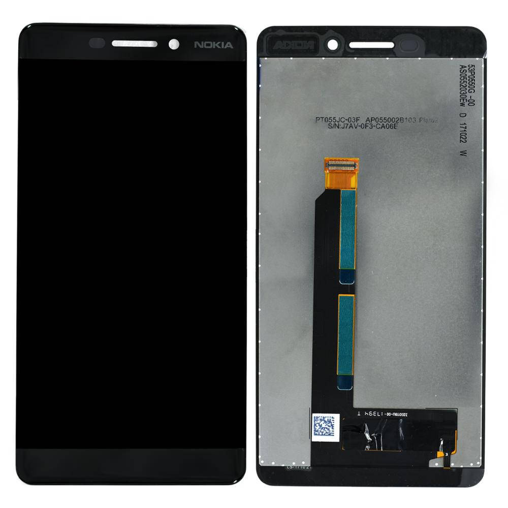

Дисплей (экран) для Nokia 6.1 TA-1050/Dual Sim TA-1043 + тачскрин, черный, оригинал
