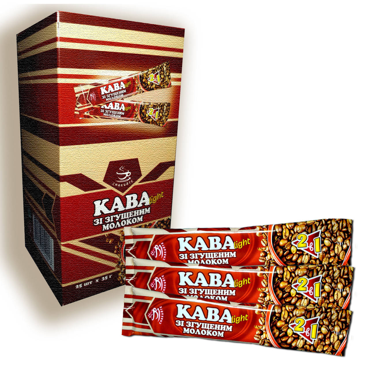 

Кофе со сгущенным молоком в стиках, 35г (25шт)