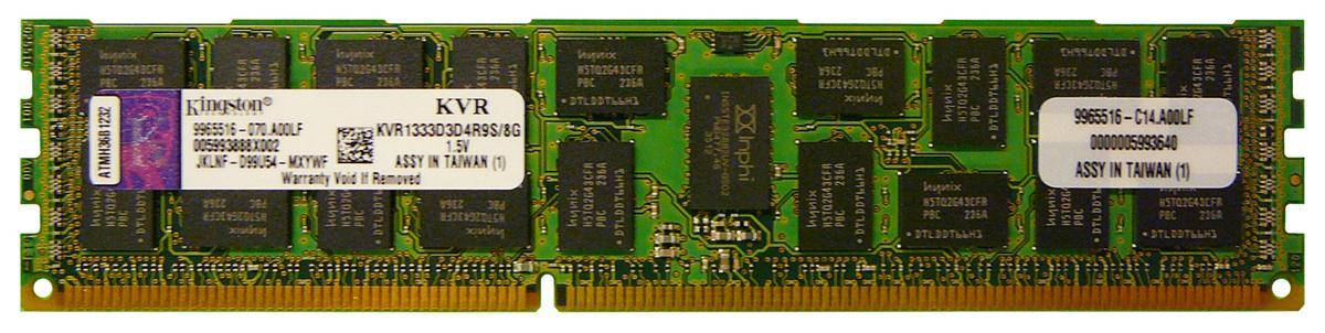 

БУ Оперативная память 8 ГБ, DDR3, серверная память, Kingston (1333 МГц, 1.5 В, CL9, KVR1333D3Q8R9S/8