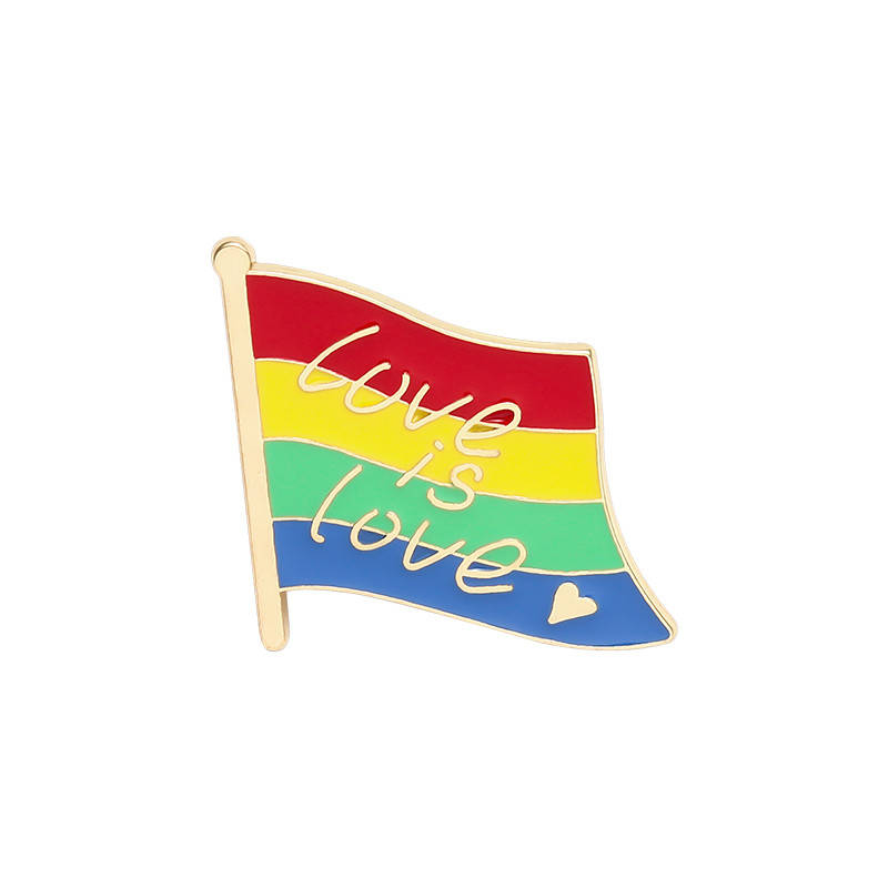 

"Флаг Любовь это Любовь Love is Love ЛГБТ" значок (пин) металлический