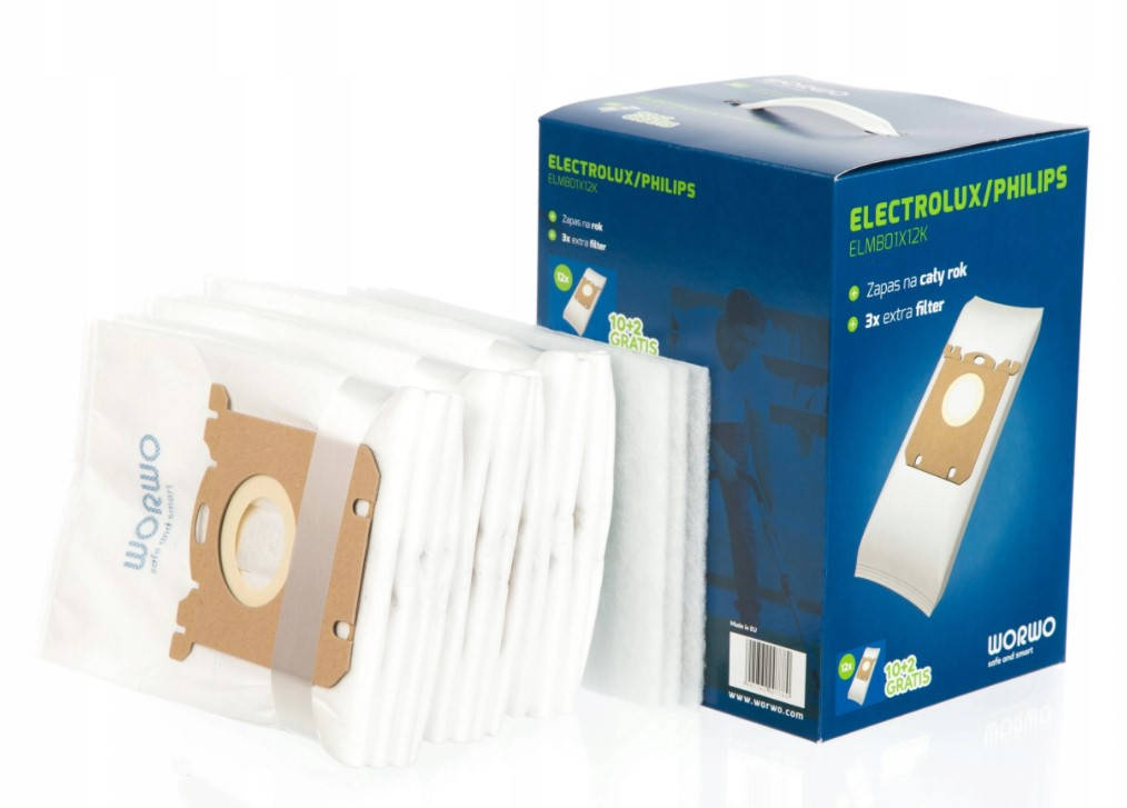 

Мешки для пылесоса Philips Electrolux Worwo S-bag 12 шт +3 моторние фильтри