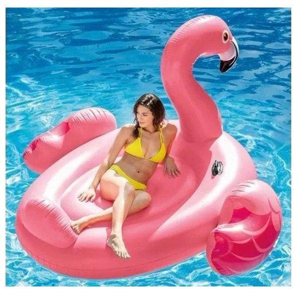 

Большой надувной плот Интекс 57288 розовый фламинго