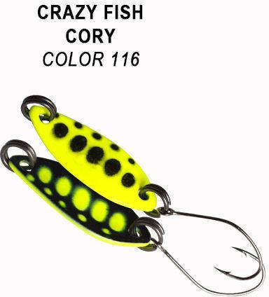

Колеблющаяся блесна CORY-1.1g 116