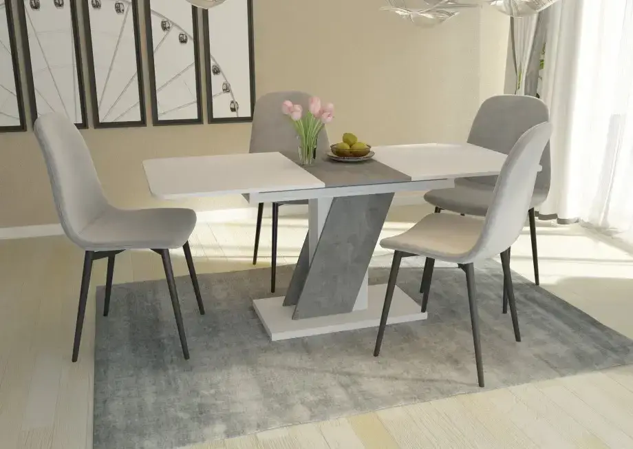 

Стол обеденный Carvelo 140(180)x80 Белая Аляска / Индастриал, Белый
