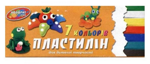 

Пластилин Колорит 7 цветов 130 г П-7, *5033