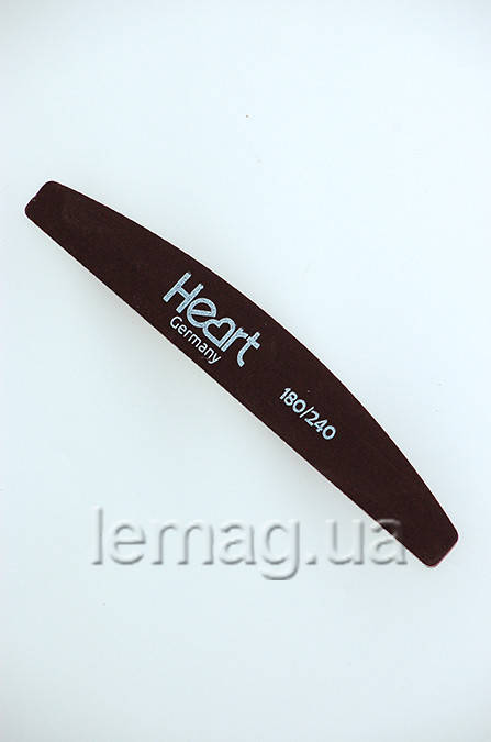 

HEART Пилка для ногтей Half BROWN 180/240, 1 шт.