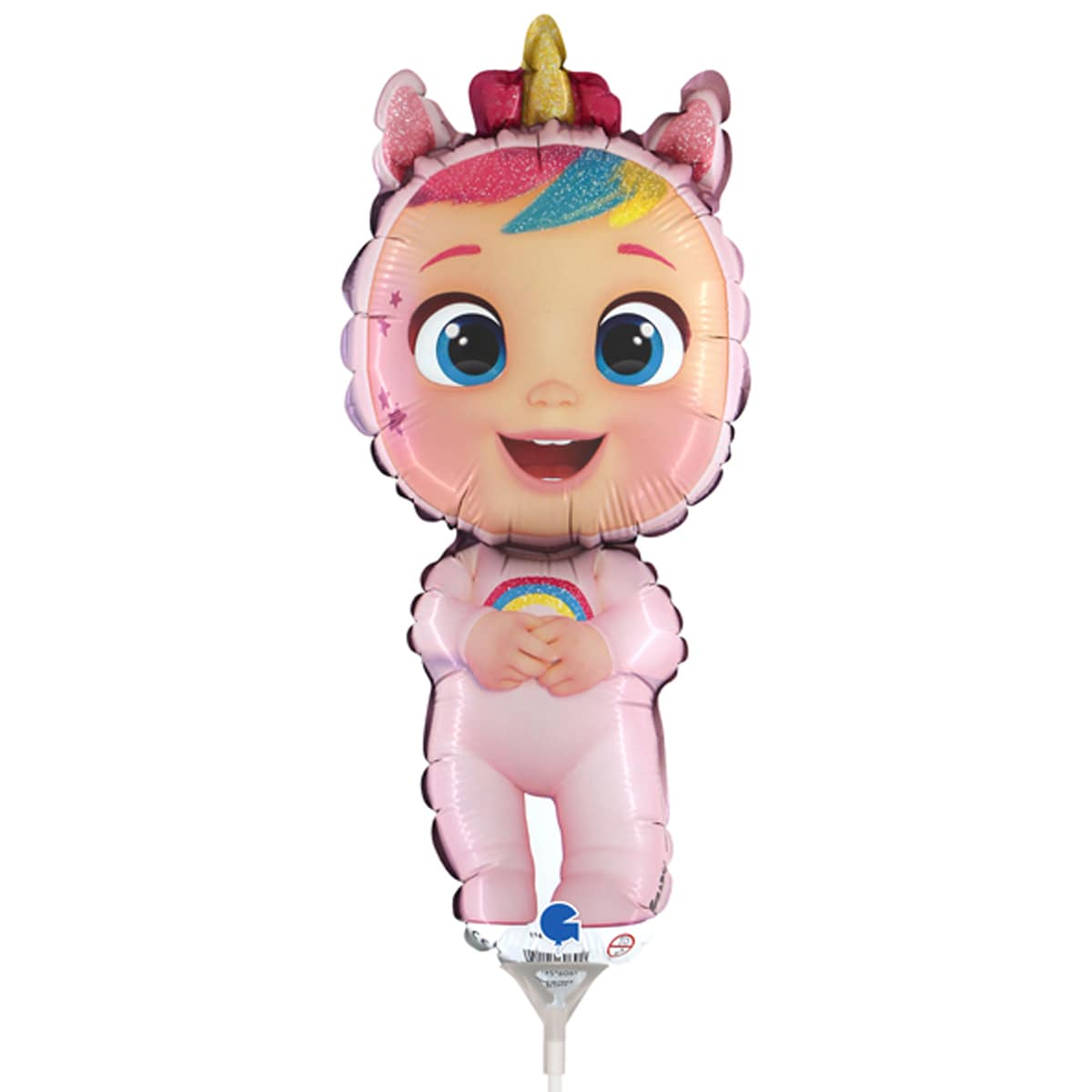 

Фольгированный шарик мини-фигура Grabo (14х34 см) Малышка Плакса Дрими Cry Babies Dreamy, Разные цвета