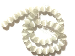 

Кошачий глаз 8мм белый