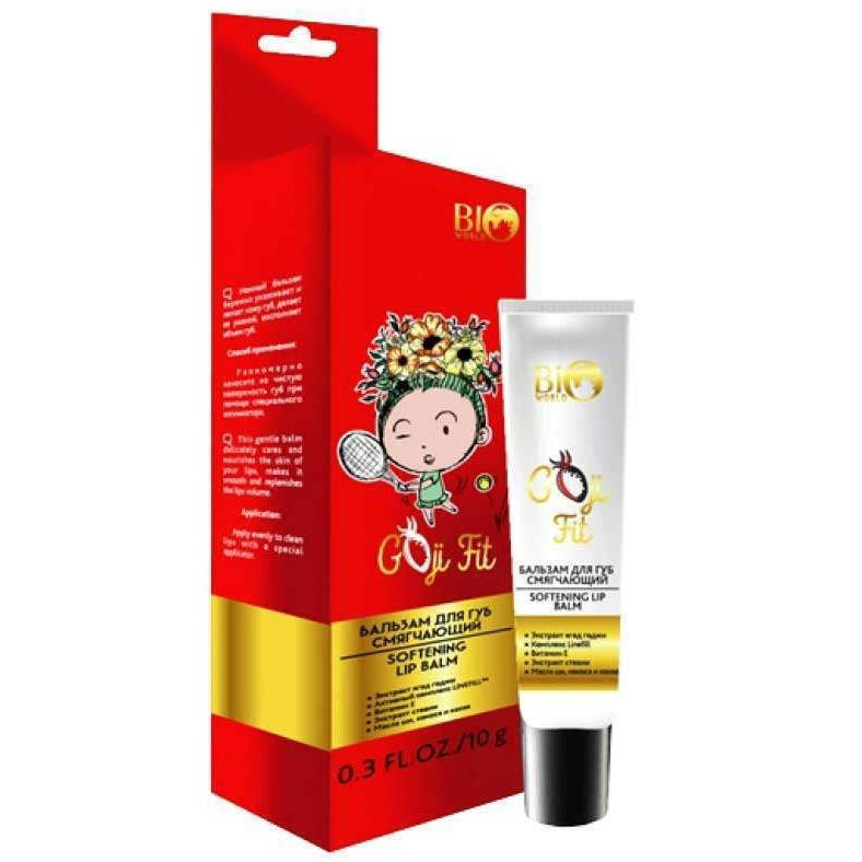

Бальзам для губ смягчающий Bio World Goji Fit 10 г
